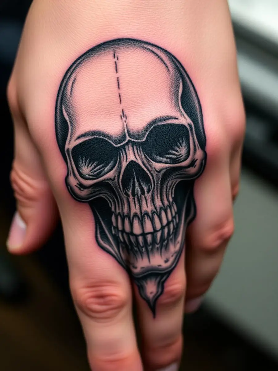 Skull Hand Tattoo