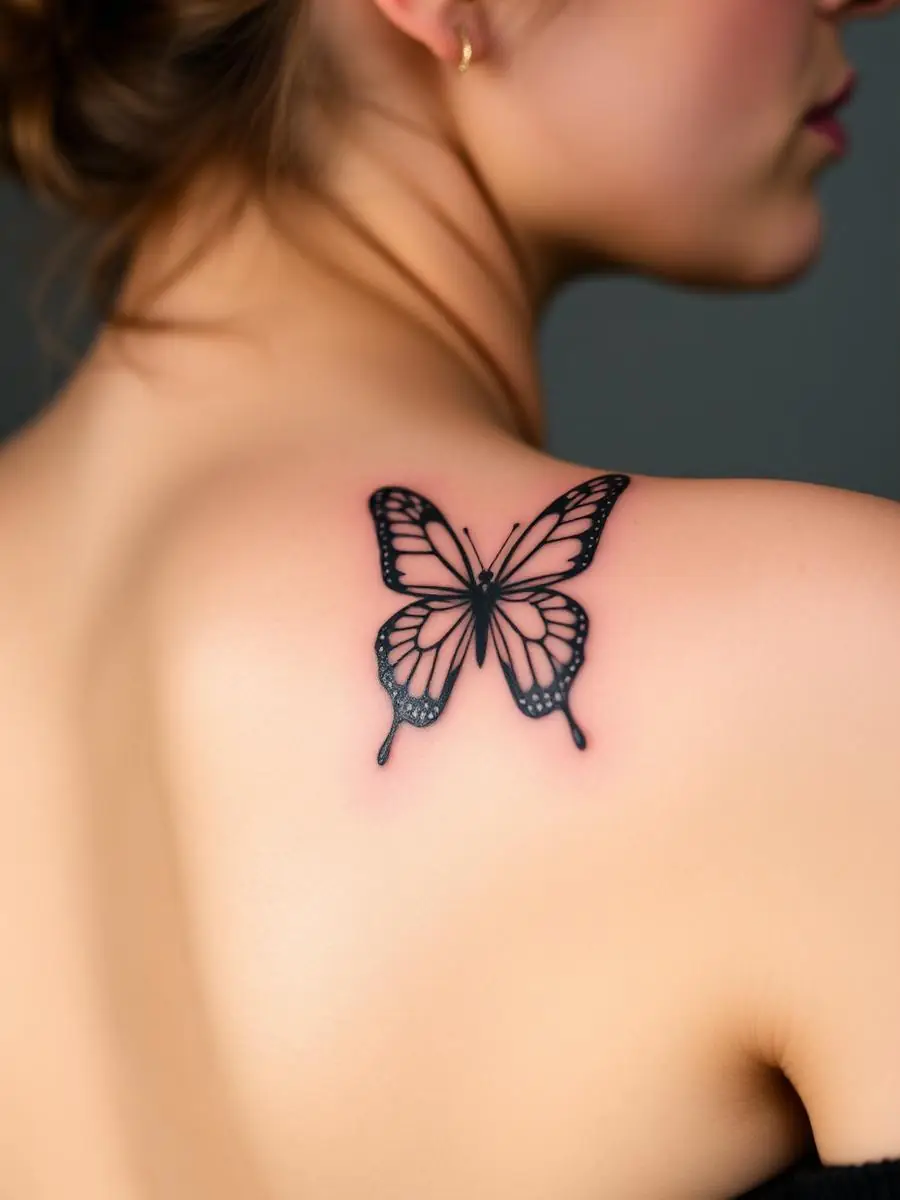 Fineline Schmetterling Schulter