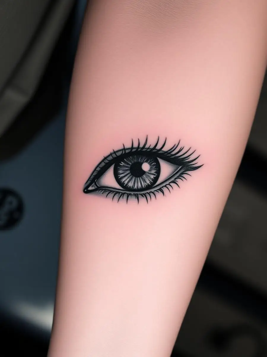 Realistic Auge Tattoo