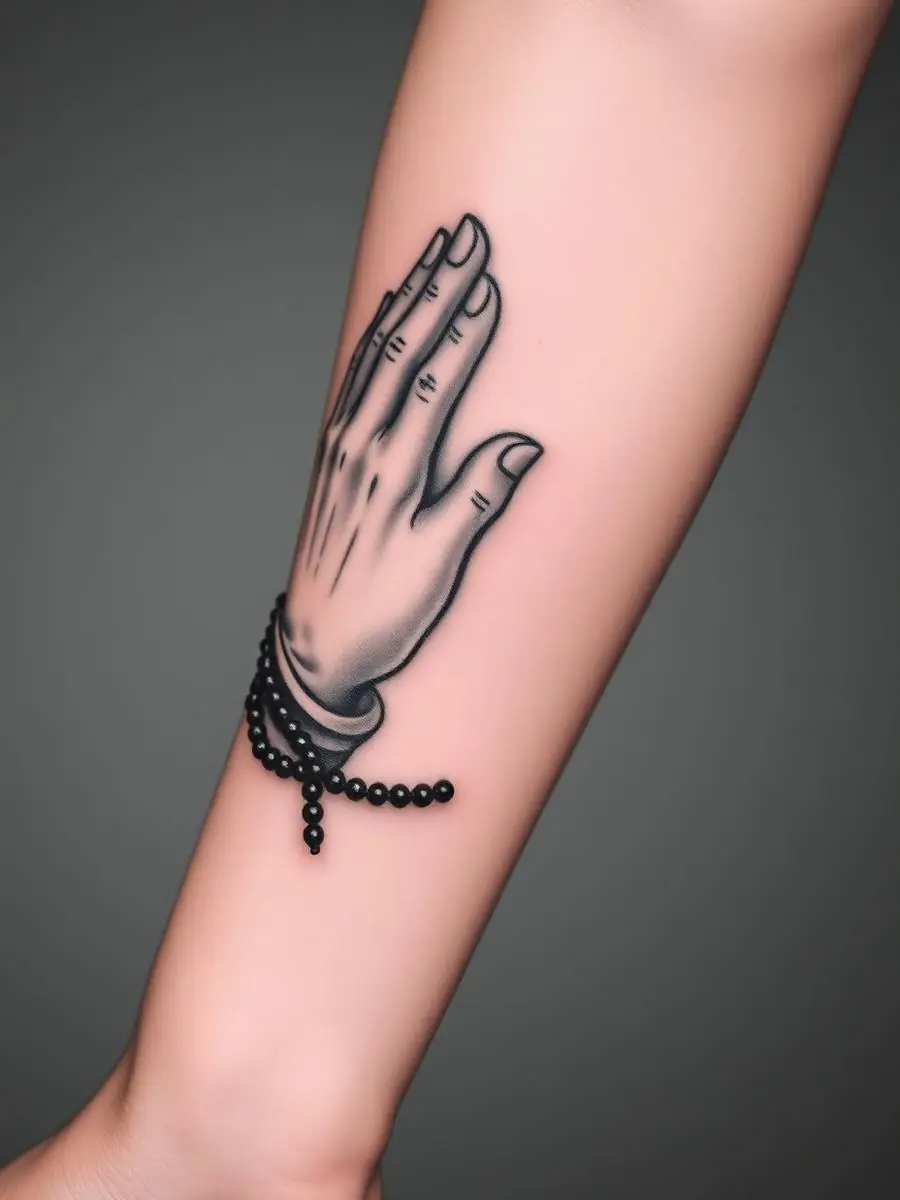 Praying Hands Rosenkranz